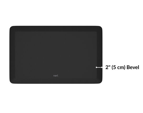 standing mat two inches at the bevel
